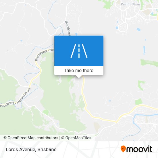 Lords Avenue map