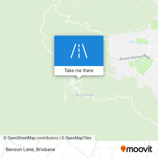 Benson Lane map