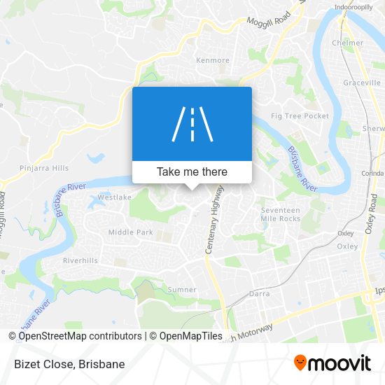 Bizet Close map