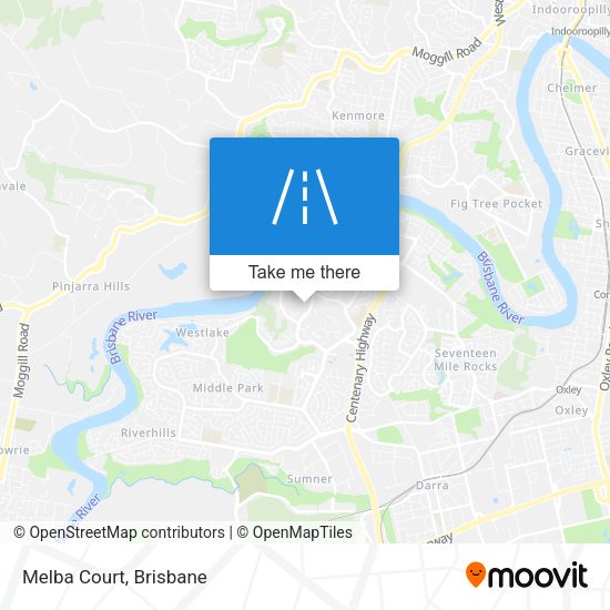 Melba Court map