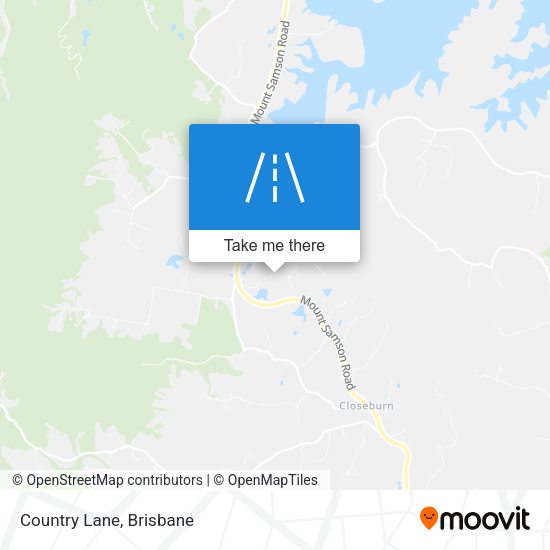 Country Lane map