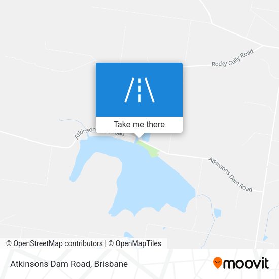 Atkinsons Dam Road map