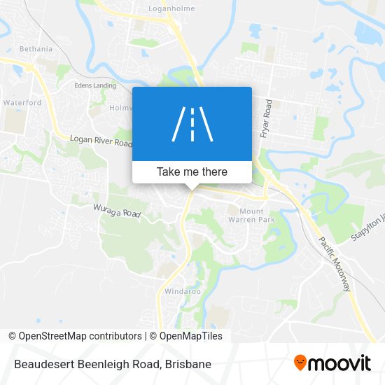 Beaudesert Beenleigh Road map