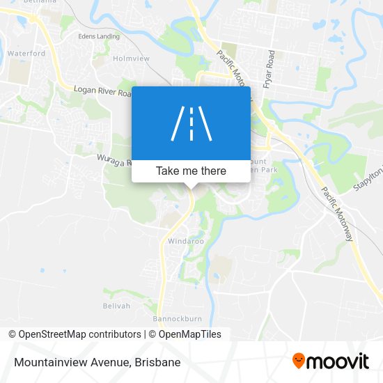 Mountainview Avenue map