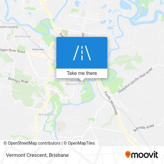 Vermont Crescent map
