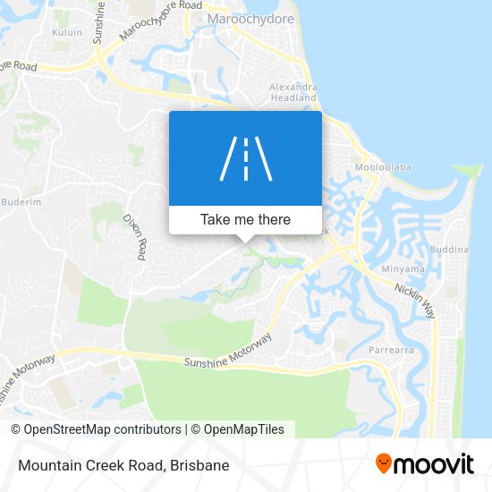 Mountain Creek Road map