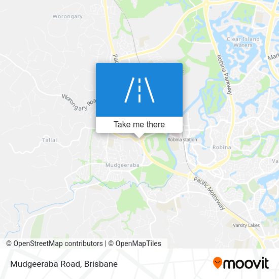 Mudgeeraba Road map