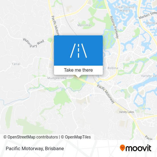 Pacific Motorway map