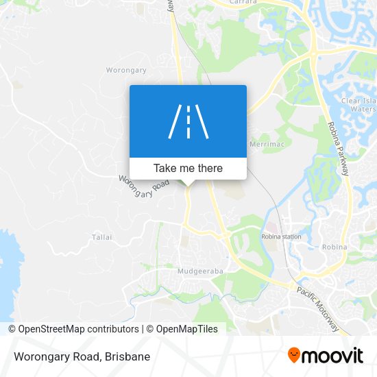 Worongary Road map