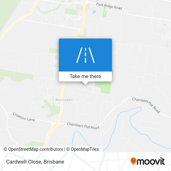 Cardwell Close map