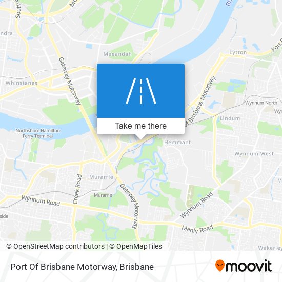 Port Of Brisbane Motorway map