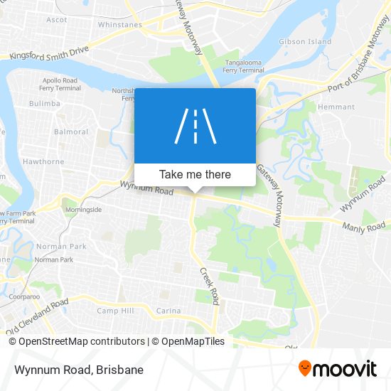 Mapa Wynnum Road