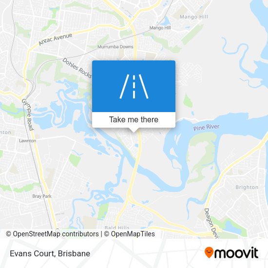 Evans Court map