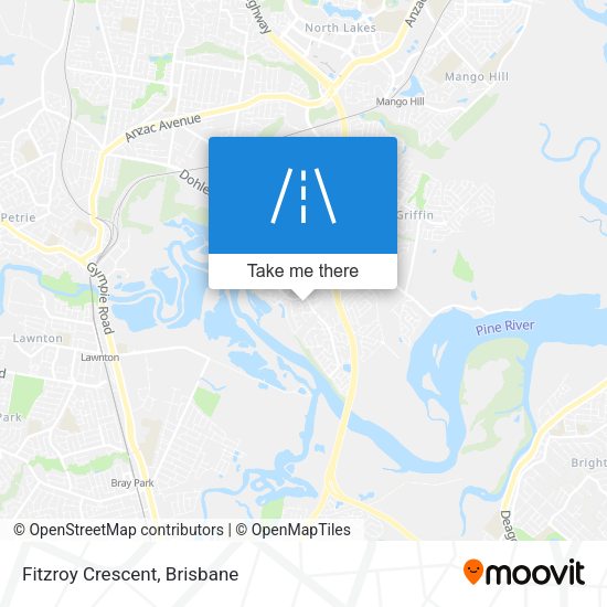 Fitzroy Crescent map