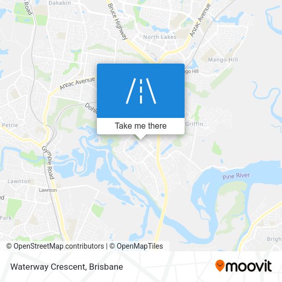 Waterway Crescent map