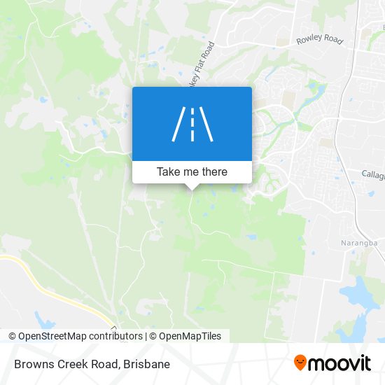 Browns Creek Road map