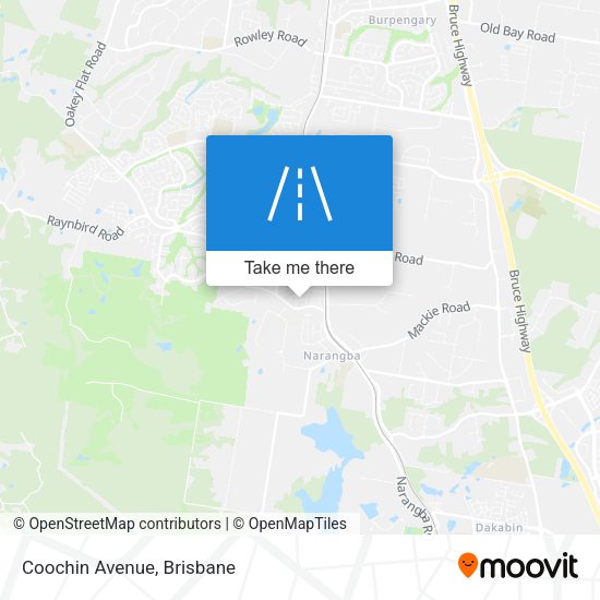Coochin Avenue map