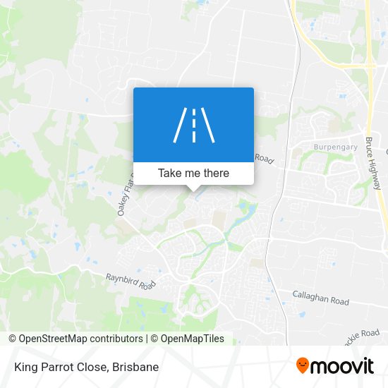King Parrot Close map