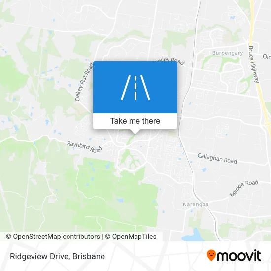 Mapa Ridgeview Drive