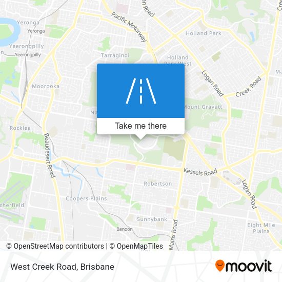 West Creek Road map