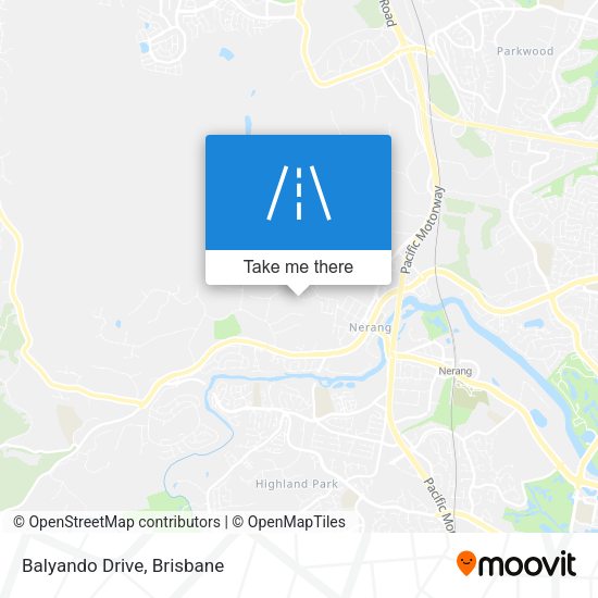 Balyando Drive map