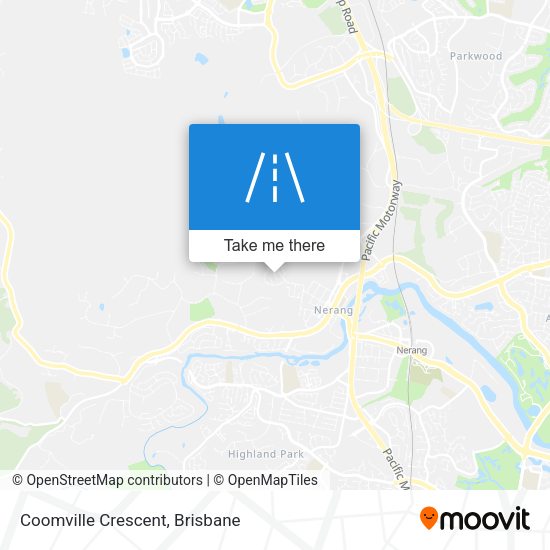 Coomville Crescent map