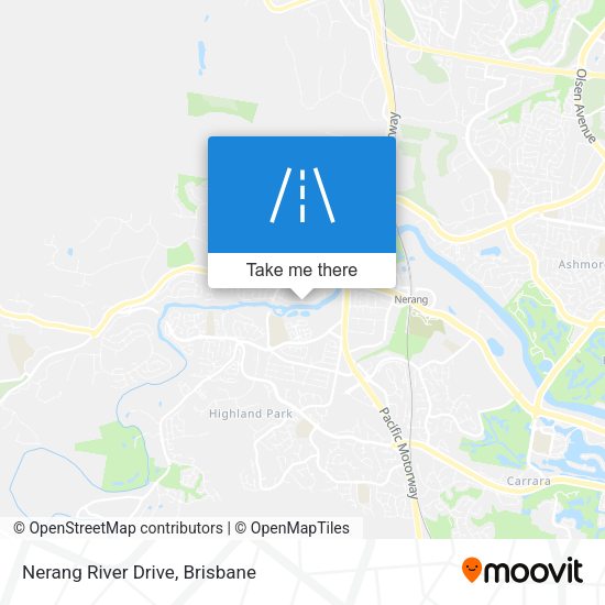Nerang River Drive map