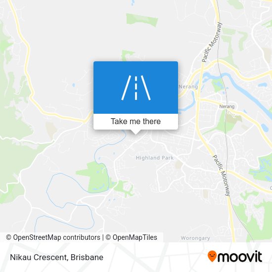 Nikau Crescent map
