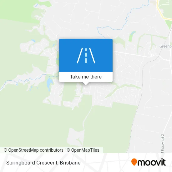 Mapa Springboard Crescent