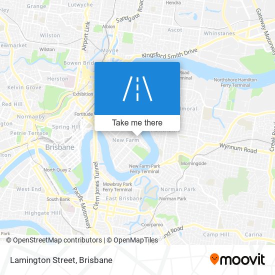 Mapa Lamington Street