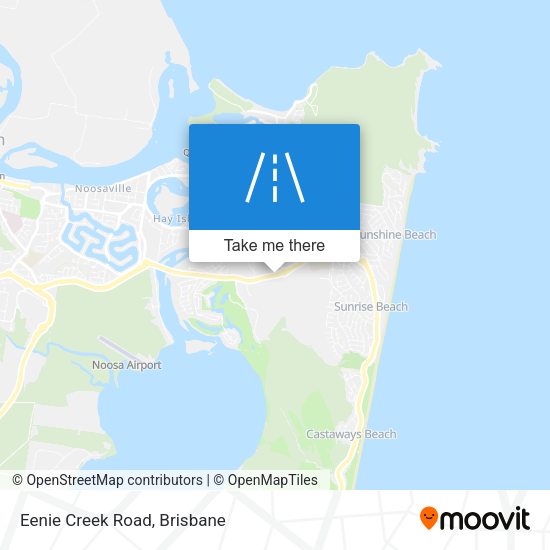 Eenie Creek Road map