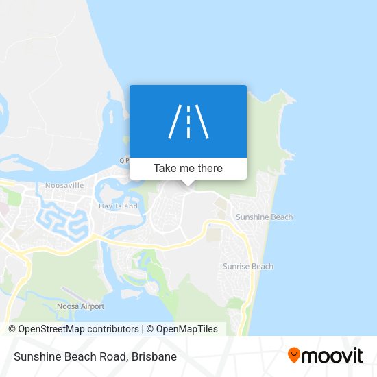 Sunshine Beach Road map