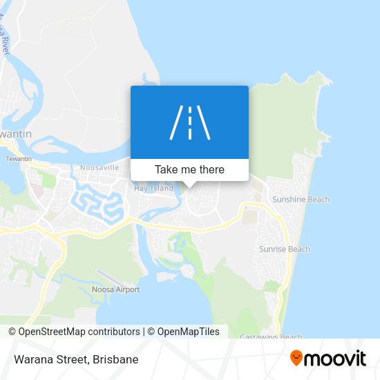 Warana Street map