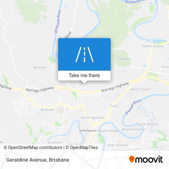 Geraldine Avenue map