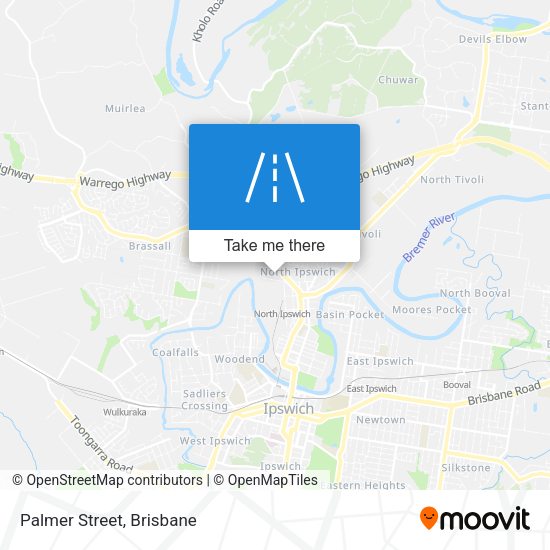 Palmer Street map