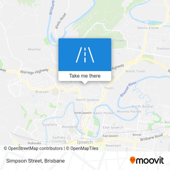 Simpson Street map