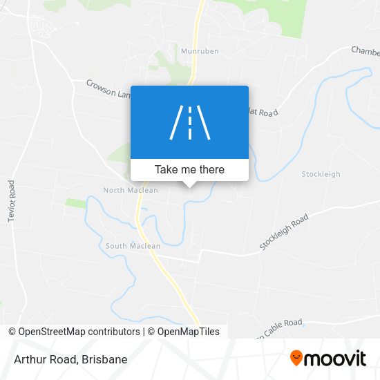 Arthur Road map
