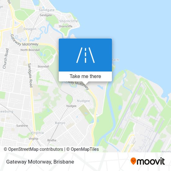 Gateway Motorway map
