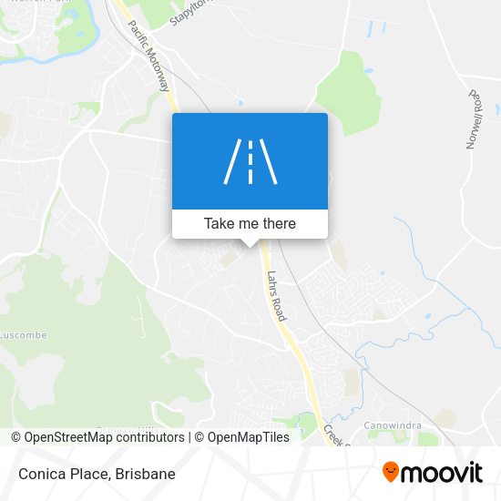 Conica Place map
