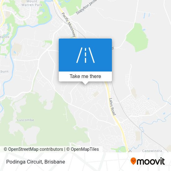 Podinga Circuit map