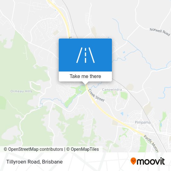 Tillyroen Road map