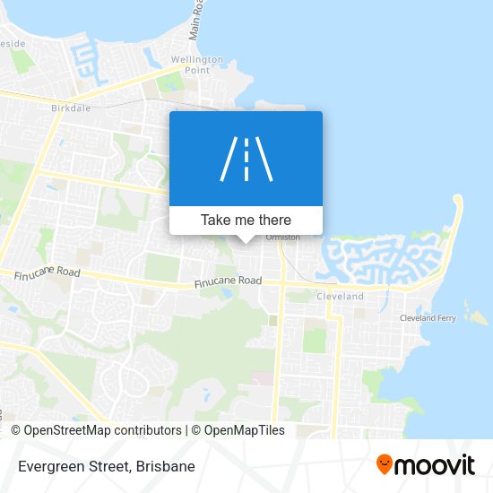 Evergreen Street map