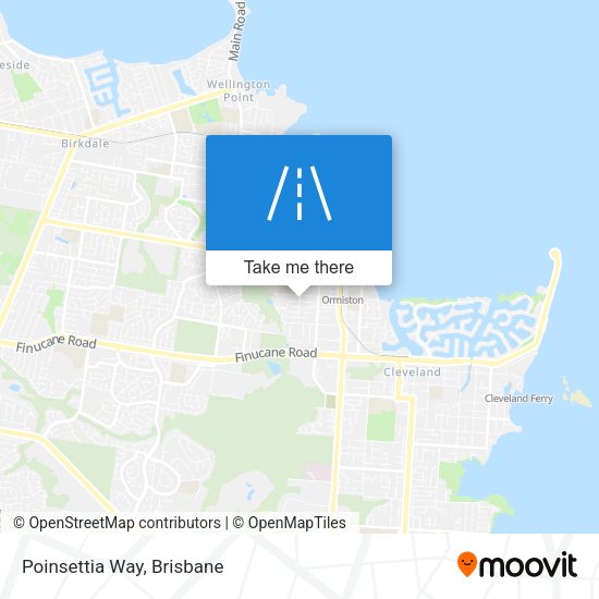 Poinsettia Way map