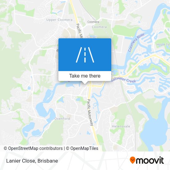 Lanier Close map