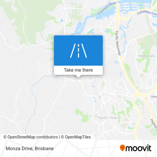 Monza Drive map