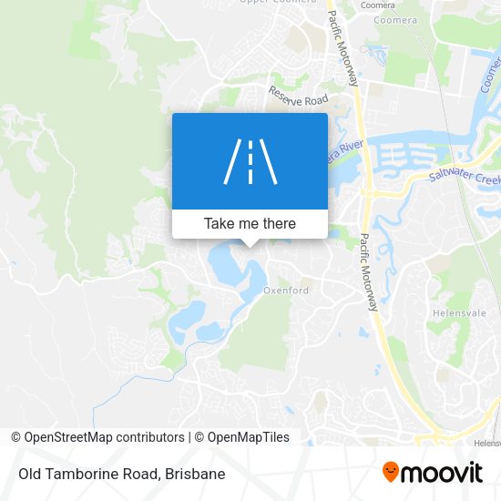 Old Tamborine Road map