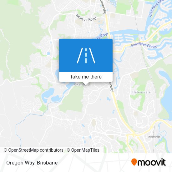 Oregon Way map