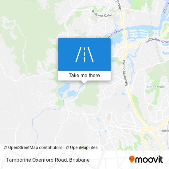 Tamborine Oxenford Road map