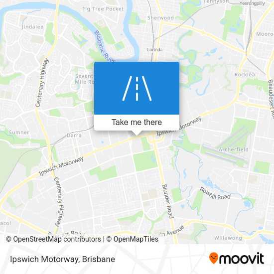 Ipswich Motorway map