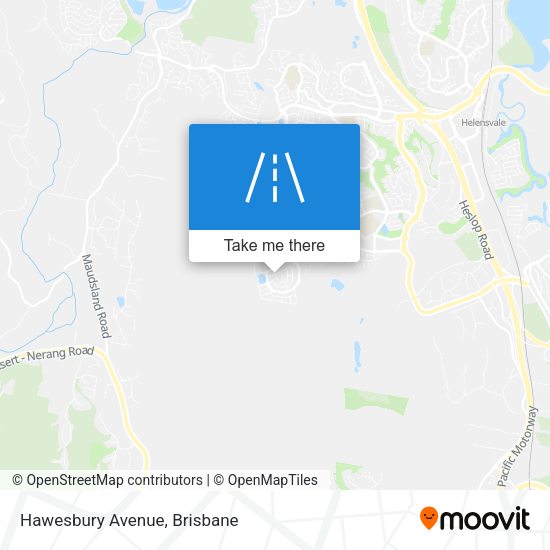 Hawesbury Avenue map